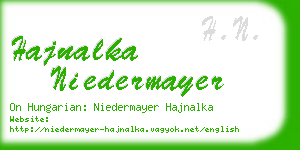 hajnalka niedermayer business card